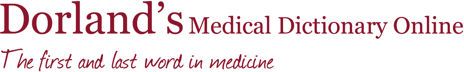 Dorland’s Medical Dictionary Home
